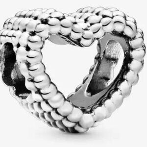 Pandora Beaded Open Heart Charm
